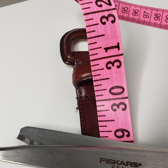 Talbots Double Brass Bit Leather Belt Equestrian Horse Riding Preppy Min… - Picture 9 of 14